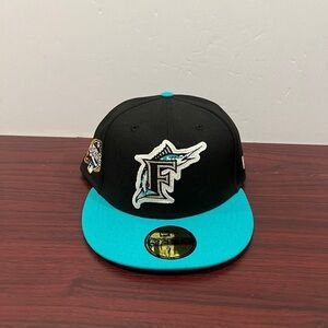 New Era, 59Fifty Fitted Hat, Florida Marlins, Letterman